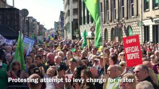 Crowd  at Water Charges march as seen from the stage April 18 2017