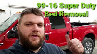Super Duty bed removal 99-16