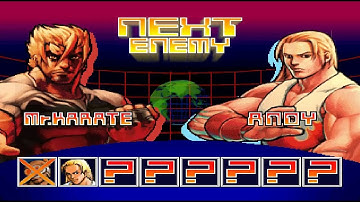 #292 Fatal Fury Wild Ambition (PSX) Hidden Characters (1/2): Mr. Karate playthrough.