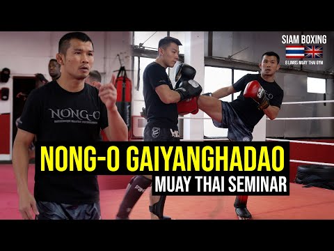Nong-O Gaiyanghadao UK Muay Thai Seminar - Siam Boxing - น้องโอ๋ ไก่ย่างห้าดาว