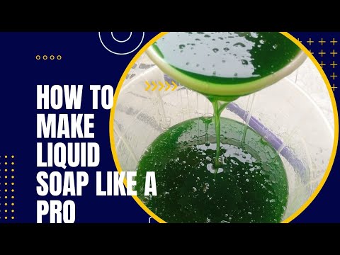 וִידֵאוֹ: איך להכין סבון נוזלי ממוצק: הוראות שלב אחר שלב, טיפים וטריקים
