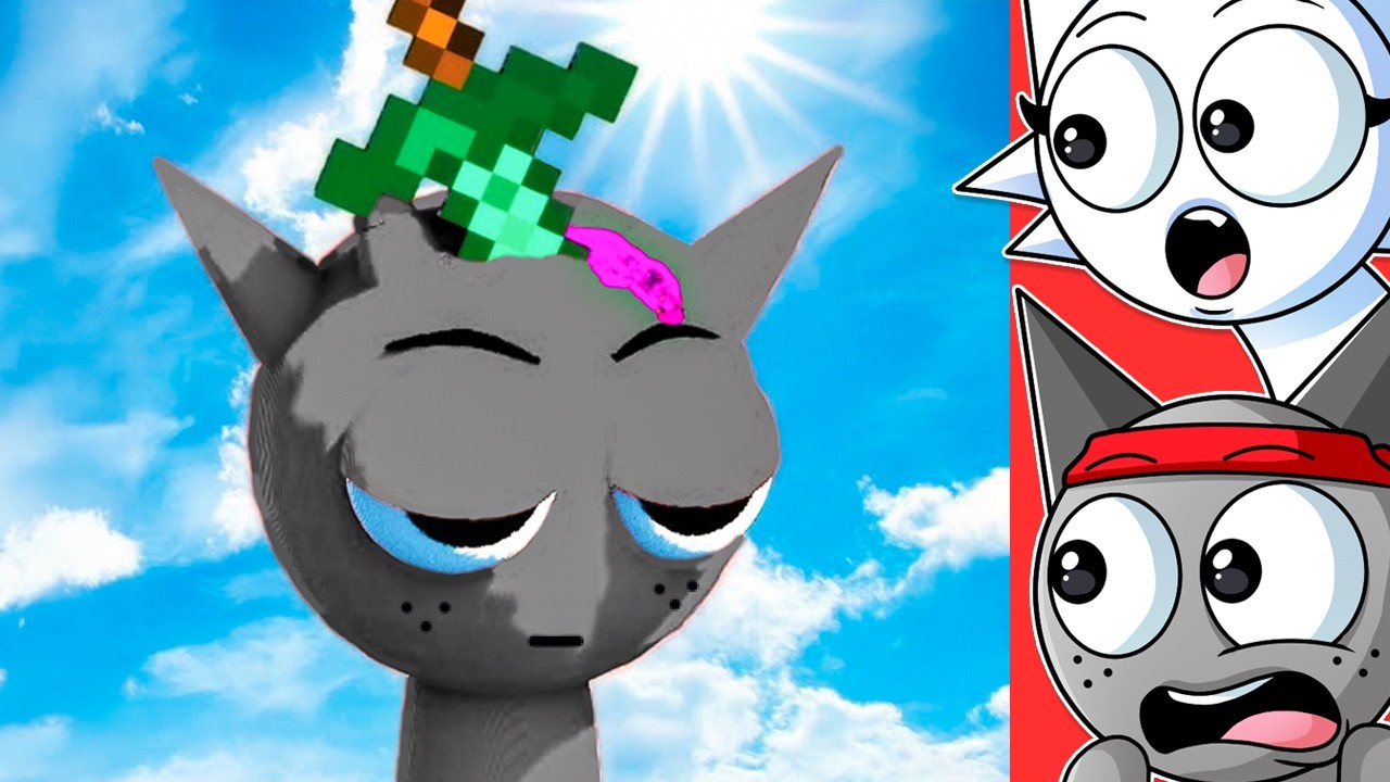 Sprunki Gray vs Espada de MINECRAFT (Animaciones Graciosas)