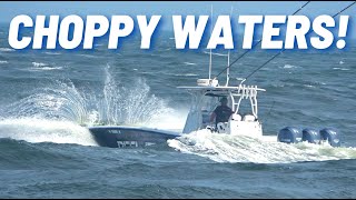 NASTY WEATHER AT MANASQUAN INLET | Strong Winds Create Waves and Choppy Waters for Boaters