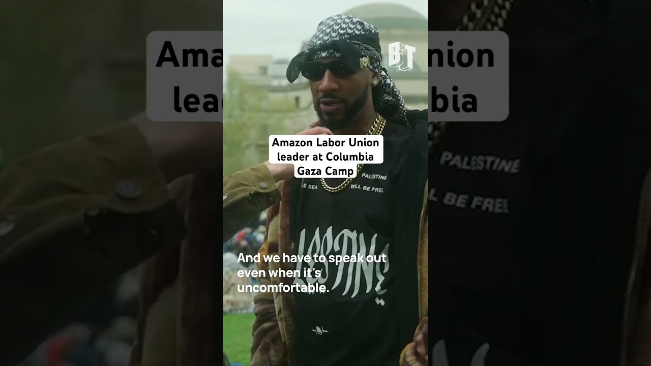 Amazon Labor Union Leader Chris Smalls Joins Columbia Gaza Solidarity Encampment