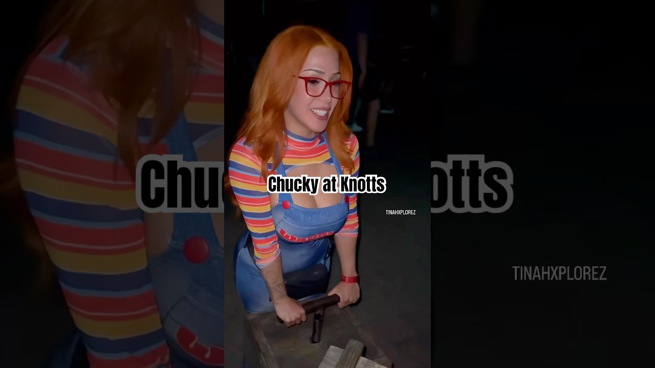 Chucky always up to no good #viralshort  #cosplay #foryou #halloween #knottsscaryfarm