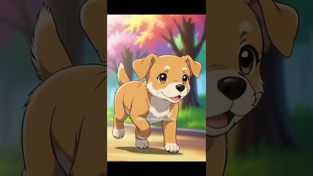 day 1 asking for money for dogs 