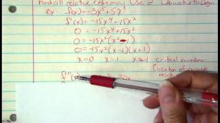 AP Calculus AB Sect 3.4:  2nd Derivative Test