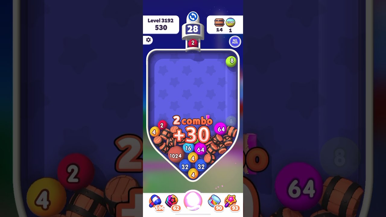 Bubble Buster 2048 | Level 3192 Complete | iOS / Android Gameplay 