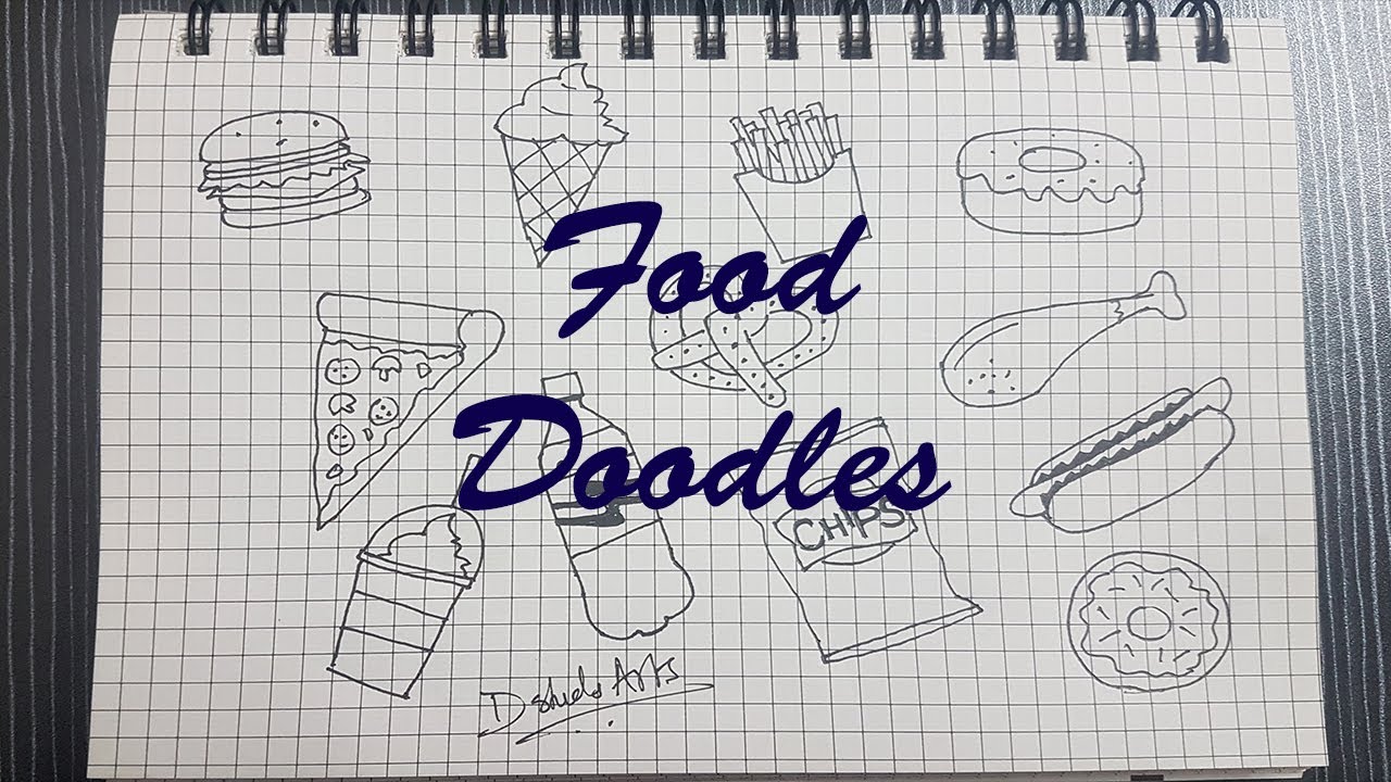 Drawing Food Doodles Tutorials || Dstuds Arts