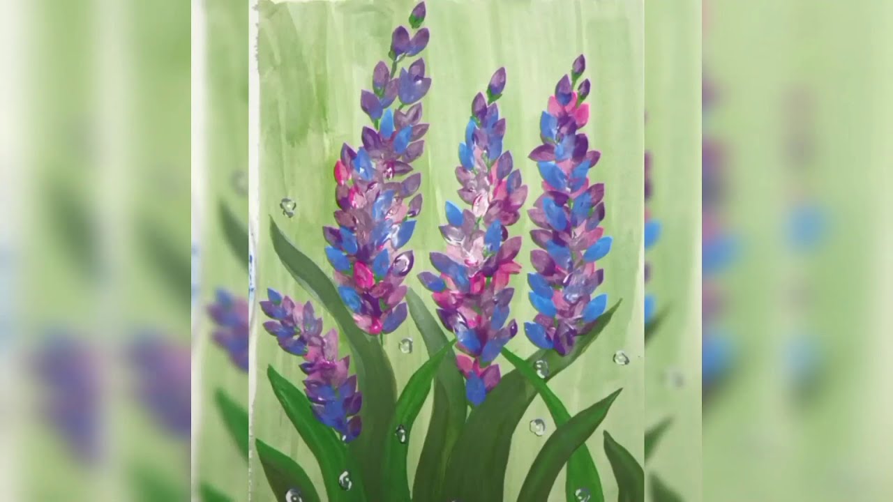 Easy Water Hyacinth Painting II 