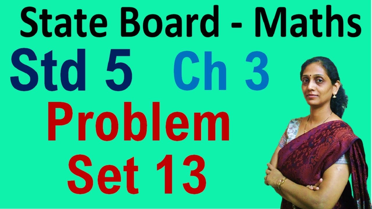 Std 5th Problem Set 13 Addition & Subtraction Maharashtra State Board ...