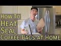 How to sealing coffee bags with an iron
