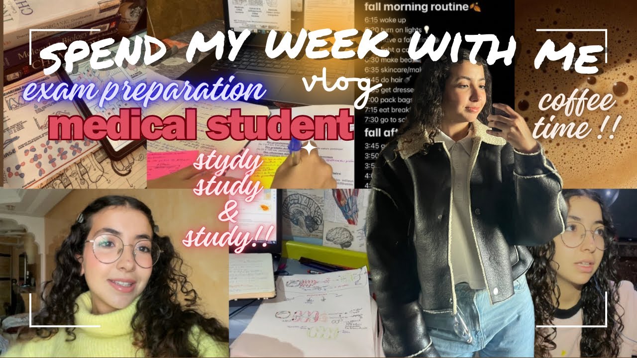 spend my WEEK with ME AS A STUDENT 💌👩‍⚕️أسبوع ديال لقراية  medical student 🩺