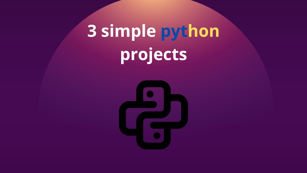 3 Simple python project! - YouTube