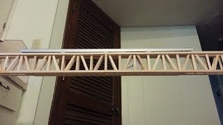 The first in a series of videos on how I made an N Scale bridge out of Popsicle sticks, Basswood and glue. This will be 4 feet in 