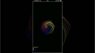 Python Turtle Design #4 || Rainbow Benzene