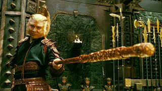Monkey King regains his staff from a boy and defeats the evil lord to save Earth’s peace.