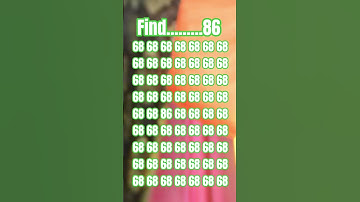 find 86 👈🧠 #quiz #facts #gk #iqtest #gkquiz #puzzlechallenge #maths #reasoning #like #gk