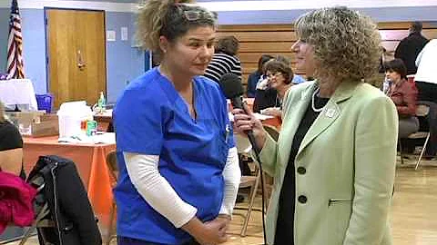 Cindy Weaver at Branchburg H1N1 Clinic