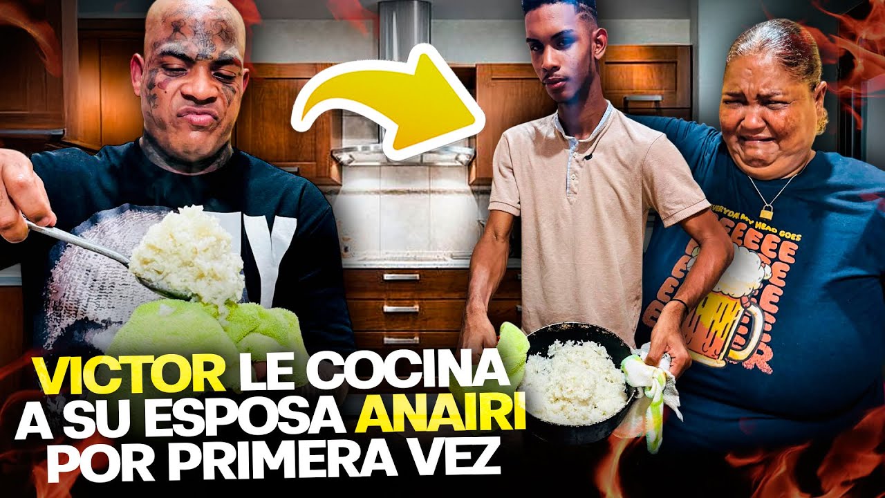 VICTOR LE COCINA A SU ESPOSA ANAIRI POR PRIMERA VEZ 