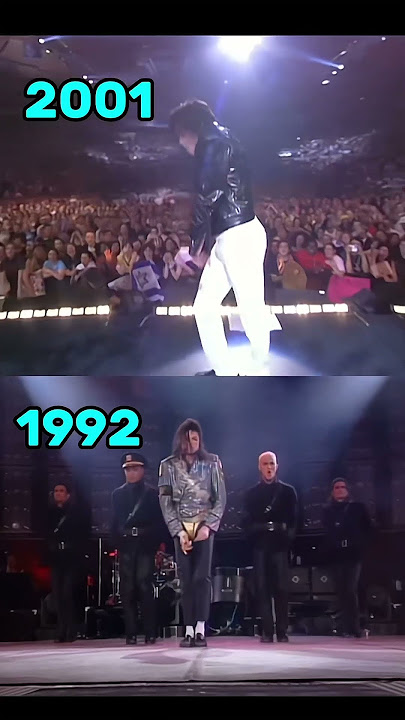 MICHAEL JACKSON YOU ROCK MY WORLD LIVE 2001 vs 1992 😯