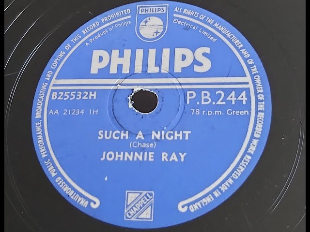 Johnnie Ray 'Such A Night' 1954 78 rpm - YouTube