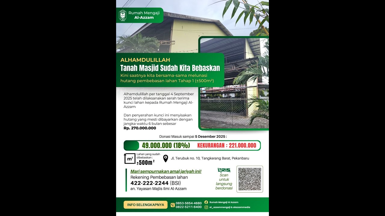 (🟣LIVE) SHALAT TARAWIH DAN WITIR