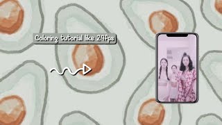 Make a coloring like 24fps screenshot 2