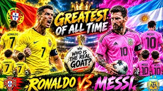 🔥 Messi vs Ronaldo — The Ultimate GOAT Battle! 🐐⚽ Who Is The Greatest of All Time? 😱