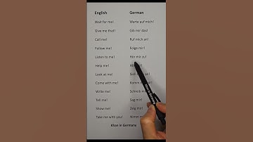 German Language Essential Commands Explained In Seconds 🇩🇪 #learngerman #germanpronunciation
