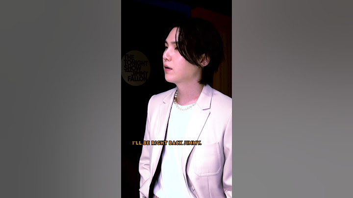 D-DAY in Studio 6B. #SUGAonFallon #SUGA #BTS #FallonTonight #JimmyFallon