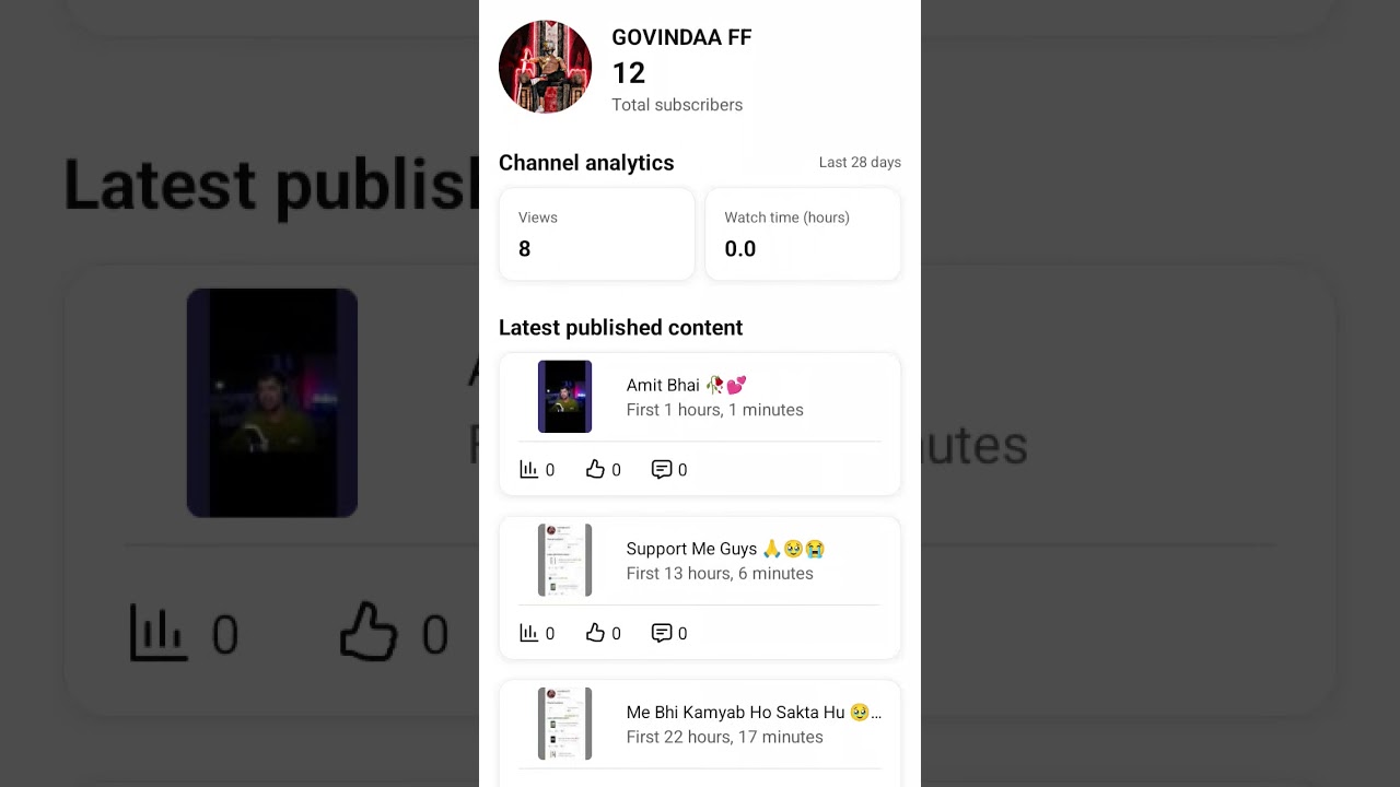 YouTube Channel Name GOVINDAAFF