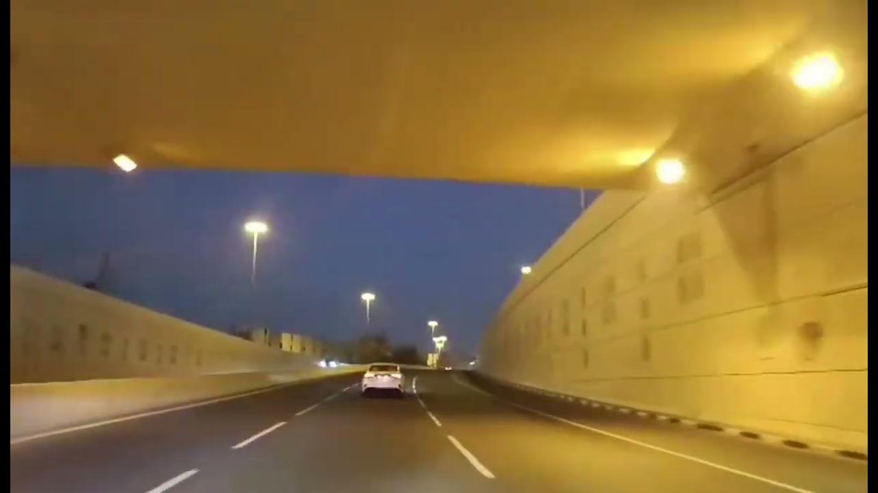 Qatar Doha Driving night Cring road YouTube