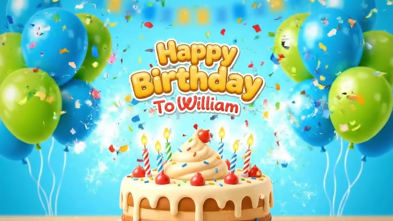 Happy Birthday William Song 2025 🎉 | Personalized Birthday Song for Kids Named William