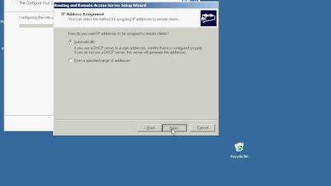 Windows Server 2003 - RAS Server Configuration