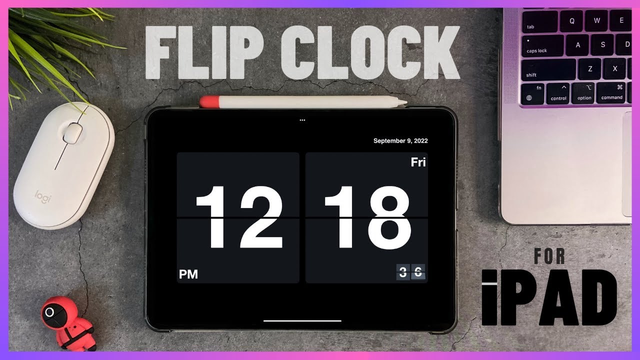 Flip Clock Screensaver for iPad 2024, clock for iPad