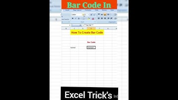How To Create Bar Code |#shorts