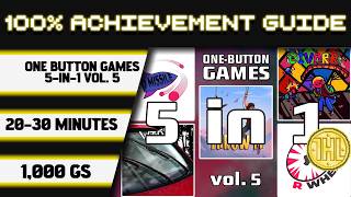 One Button Games 5-in-1 vol. 5 100% Achievement Walkthrough * 1000GS in 20-30 Minutes *