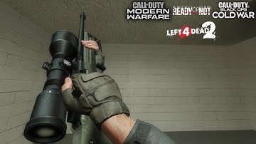 L4D2 All Default Weapons Reload Anim using Modern Warfare 2019, Black Ops Cold War and Ready or Not