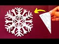 How to make easy paper Snowflakes | DIY Snowflake Ideas | Lighting Star snowflake #14