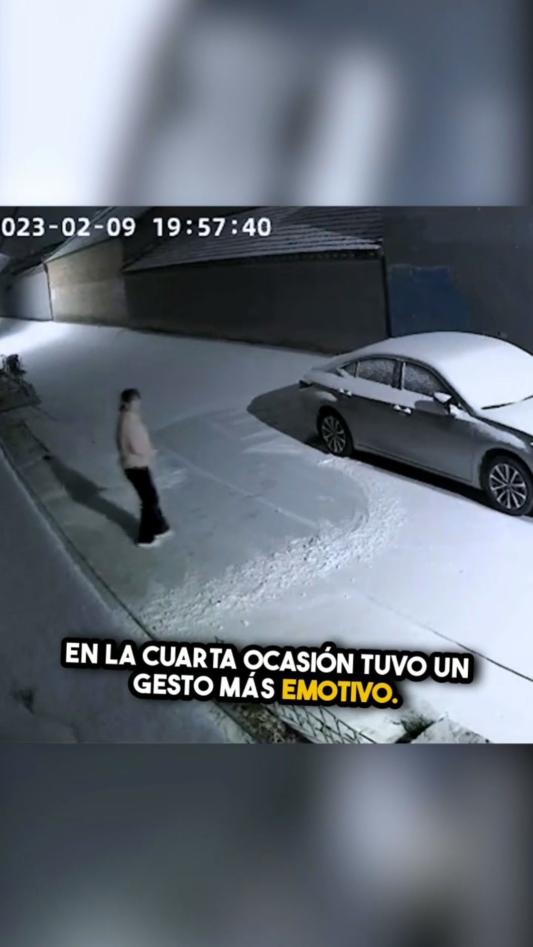 El sacrificio de su esposa lo hizo llorar ??