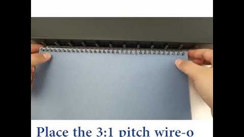 How to use RAYSON TD-1500B34 Wire-O Binder