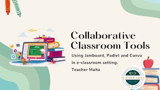 Collaborative Classroom Tools: Jamboard, Canva and Padlet. Teacher Maita's HeART corner