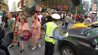 NYPD Traffic Agent: "Don't hit the people, MOVE IT!"