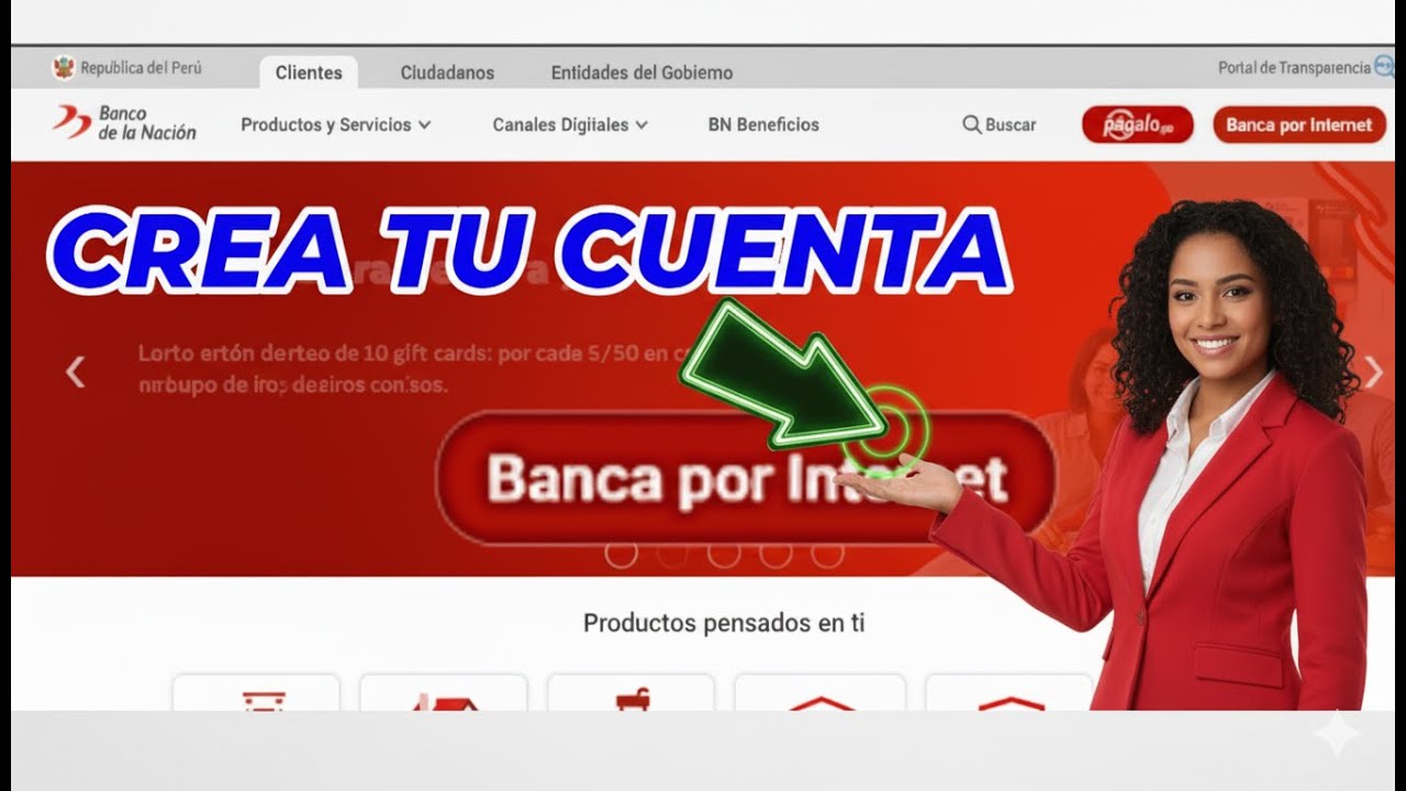 🔐 Cómo Crear tu Cuenta en la Banca por Internet del Banco de la Nación ...