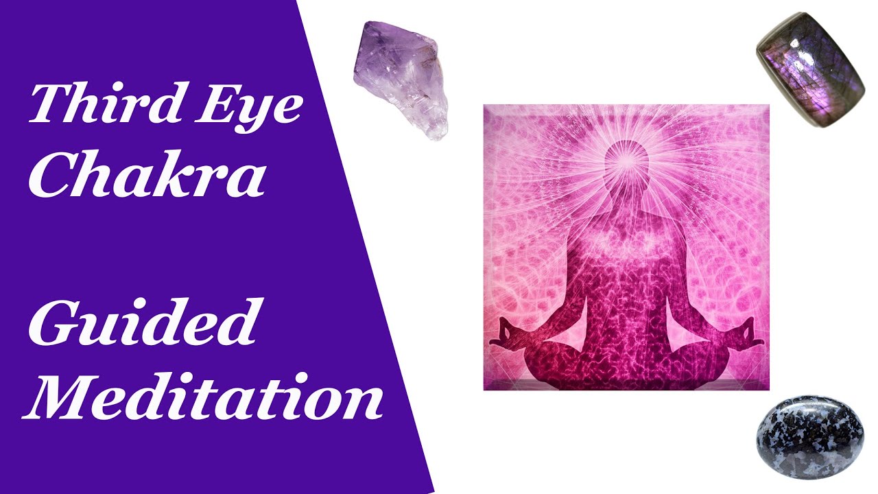 THIRD EYE CHAKRA Guided Meditation 💎 Chakra Activation & Balancing with Crystals & Gemstones