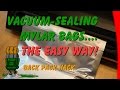 Vacuum Sealing Mylar Bags... The Easy Way! Please read the description about oxygen absorbers