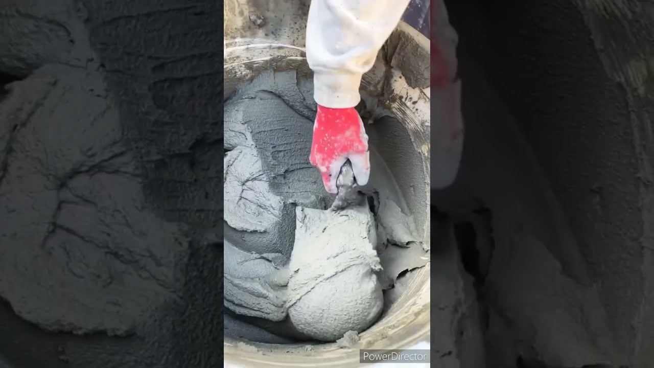 Satisfying Mortar Mixing Wall Plastering Skills Bricklaying Masonry Construction Viral