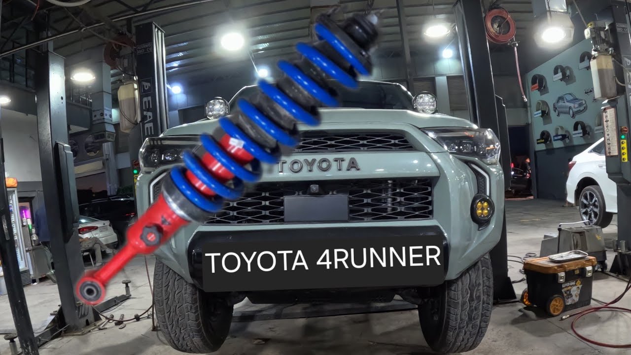 Sustitución del conjunto de amortiguador y resorte delantero ... Toyota 4Runner 2010-2024