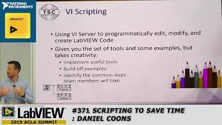 Famous 2019 ACLA Daniel Coons Scripting to Save Time Profile